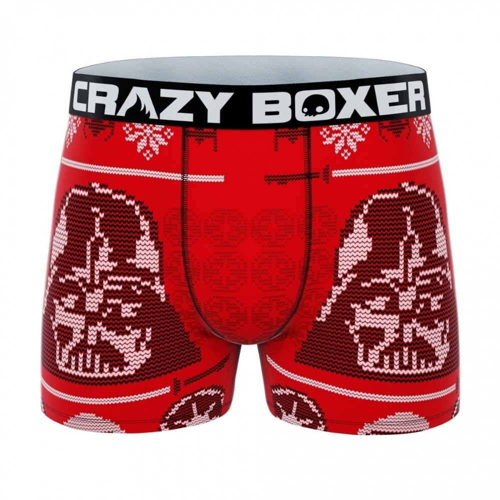 Crazy Boxer Red Star Wars Darth Vader Men’s Boxer Briefs Large New